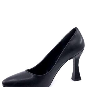 ST-001 Siyah Günlük 9 cm Topuklu Bayan Stiletto Ayakkabı