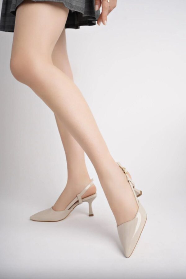 ST-002 Ten Rugan Günlük 7 cm Topuklu Bayan Ayakkabı - Görsel 3